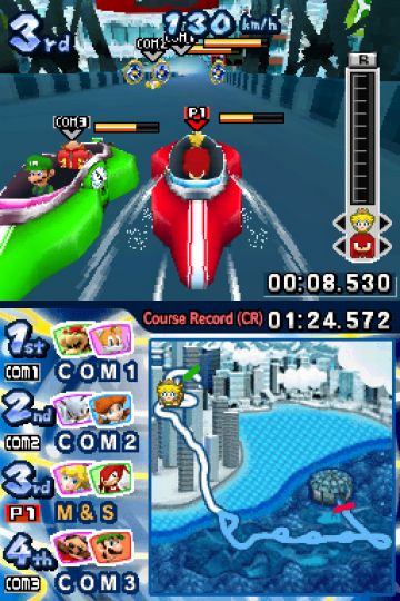 Immagine -5 del gioco Mario & Sonic ai Giochi Olimpici Invernali per Nintendo DS